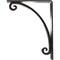 Ekena Millwork Legacy Wrought Iron Bracket, (Triple center brace), Antiqued Pewter 2"W x 7 1/2"D x 10"H BKTM02X07X10TLEAPW - alternate 2